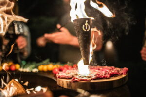 Forged Flambadou picurator BBQ