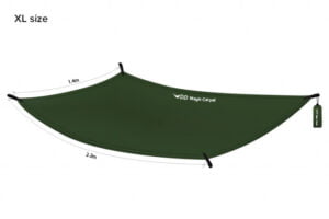 Mini Tenda 220cm x 140cm Prelata DD Magic Carpet XL Olive Green - 0707273933867