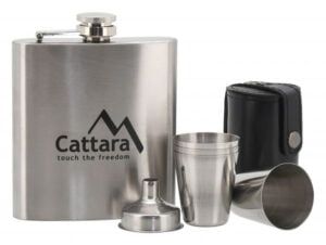 Set butelca 175ml cu 4 pahare Cattara TT13625