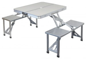 Set masa + scaune 4 persoane Ravenna Cattara aluminiu pliabil - TT13491
