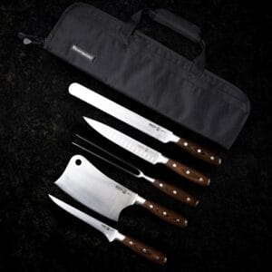 SET 5 CUȚITE BBQ CU HUSA, AVANTA, MESSERMEISTER