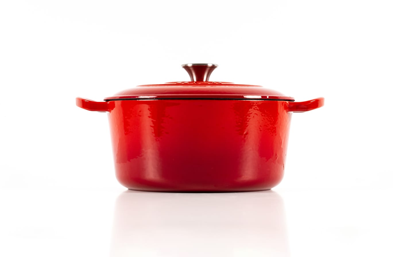 OALĂ FONTĂ EMAILATĂ 4.8 LITRI, ROTUNDĂ, ROȘU CHERRY, LÄTT HOME - imagine 3