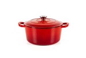 OALĂ FONTĂ EMAILATĂ 4.8 LITRI, ROTUNDĂ, ROȘU CHERRY, LÄTT HOME
