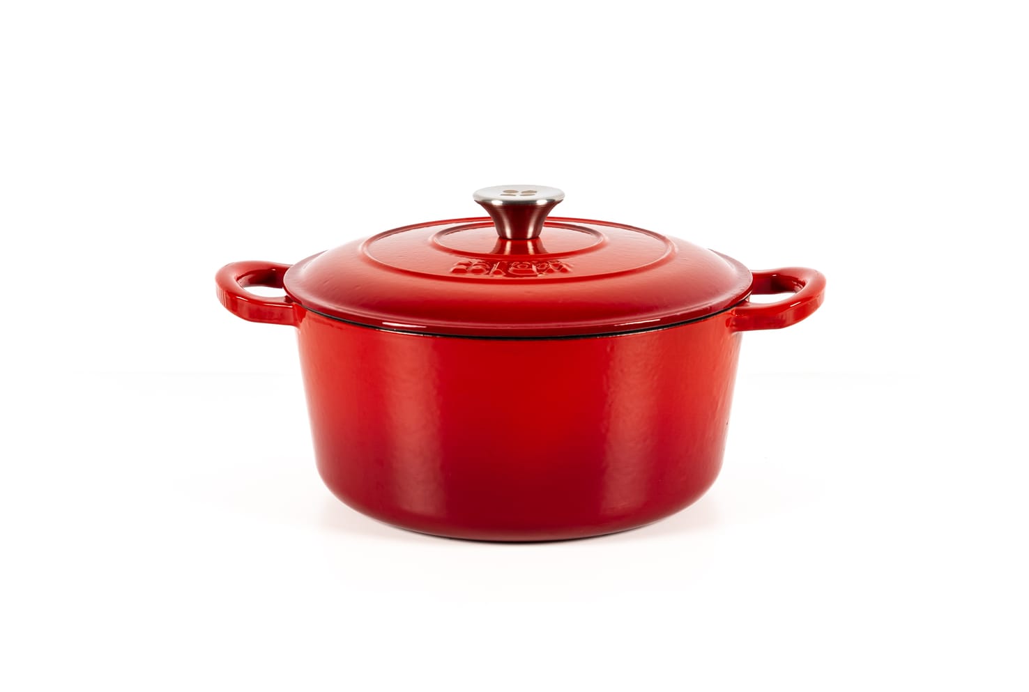 OALĂ FONTĂ EMAILATĂ 4.8 LITRI, ROTUNDĂ, ROȘU CHERRY, LÄTT HOME