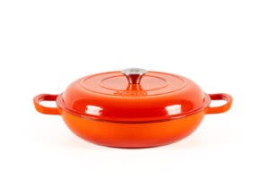 CRATIȚĂ FONTĂ EMAILATĂ 3.2 LITRI, ROTUNDĂ, ORANGE, LÄTT HOME