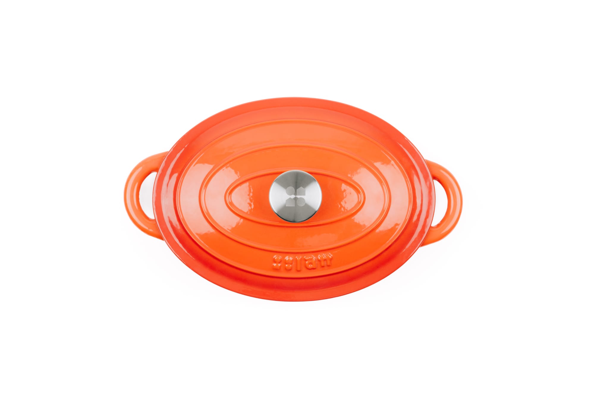 OALĂ FONTĂ EMAILATĂ 3.85 LITRI, OVALĂ, ORANGE, LÄTT HOME - imagine 4