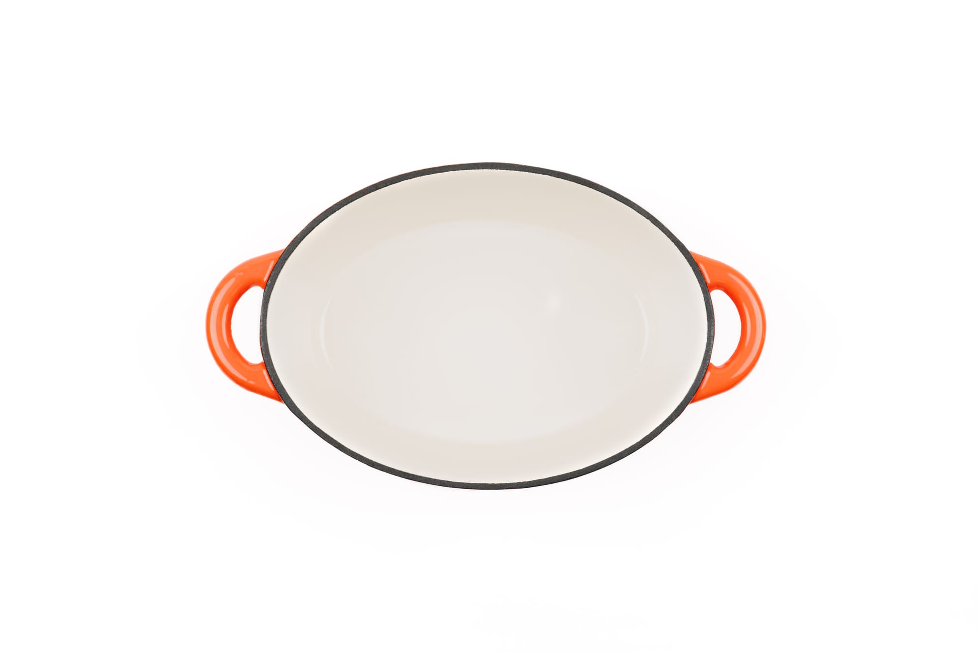 OALĂ FONTĂ EMAILATĂ 3.85 LITRI, OVALĂ, ORANGE, LÄTT HOME - imagine 6