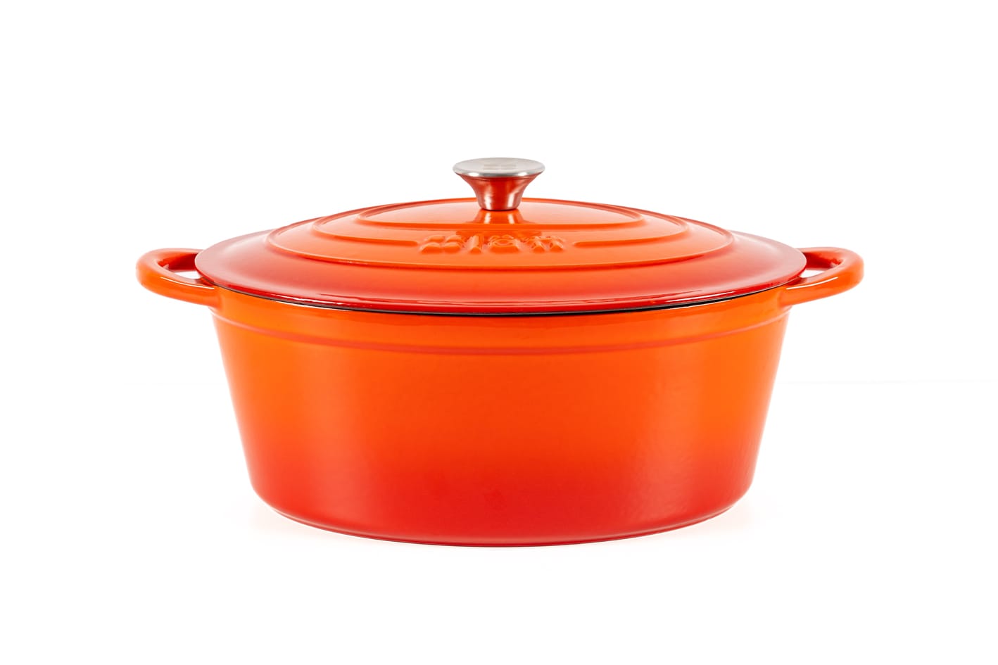 OALĂ FONTĂ EMAILATĂ 3.85 LITRI, OVALĂ, ORANGE, LÄTT HOME