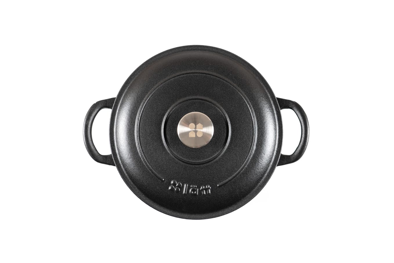 OALĂ FONTĂ EMAILATĂ 4.8 LITRI, ROTUNDĂ, NEGRU, LÄTT HOME - imagine 4