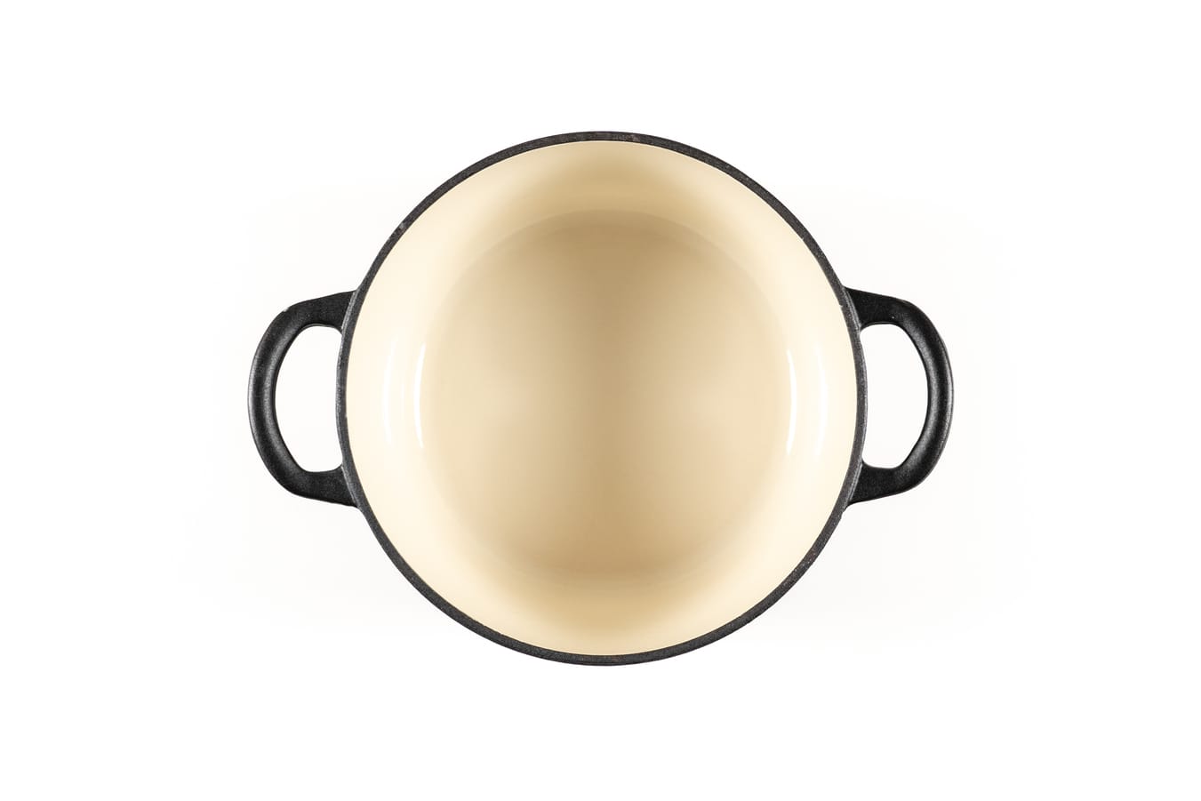 OALĂ FONTĂ EMAILATĂ 4.8 LITRI, ROTUNDĂ, NEGRU, LÄTT HOME - imagine 3