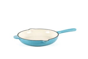 TIGAIE FONTĂ EMAILATĂ 22 CM, ALBASTRU CARAIBE, LÄTT HOME
