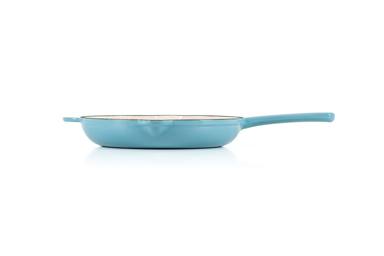 TIGAIE FONTĂ EMAILATĂ 22 CM, ALBASTRU CARAIBE, LÄTT HOME - imagine 2