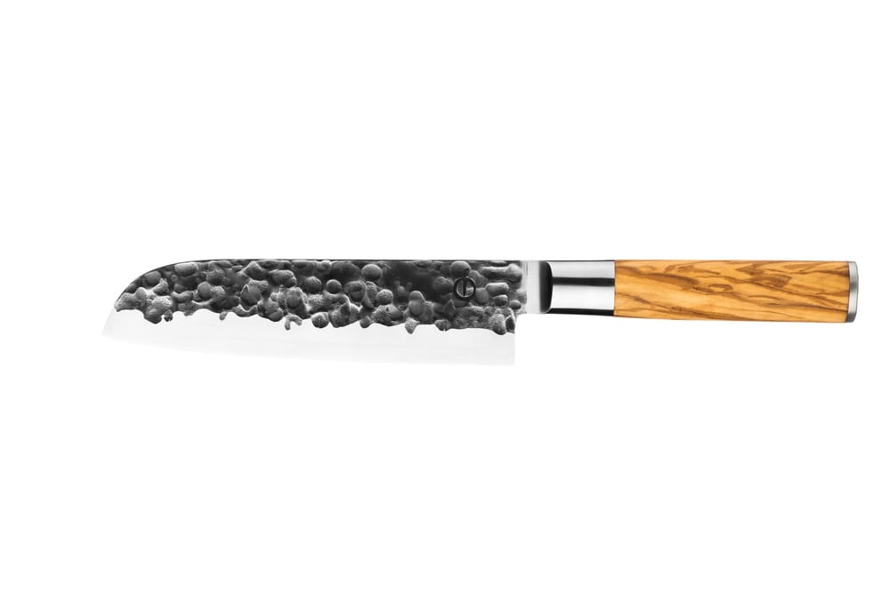 FORGED SANTOKU KNIFE OLIVE (18 CM) - imagine 2