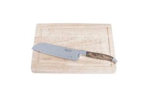 SET CUȚIT SANTOKU PLUS TOCATOR, LUXURY LINE OLIVE