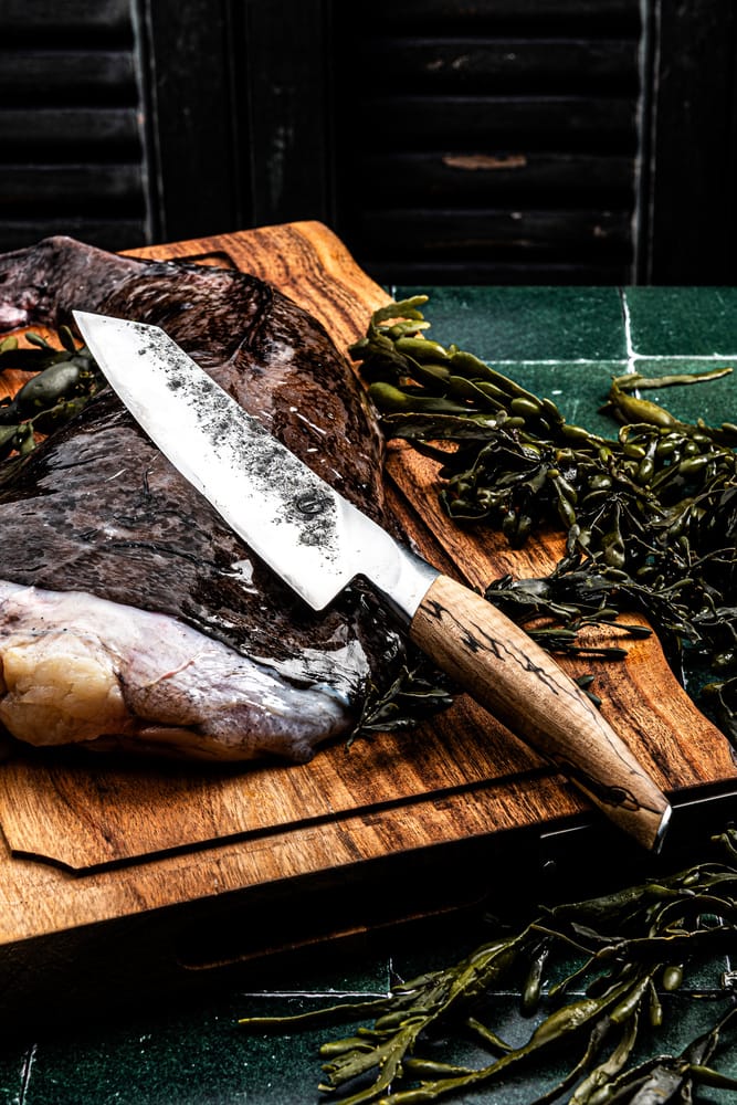 FORGED KATAI SANTOKU KNIFE (18 CM) - imagine 6