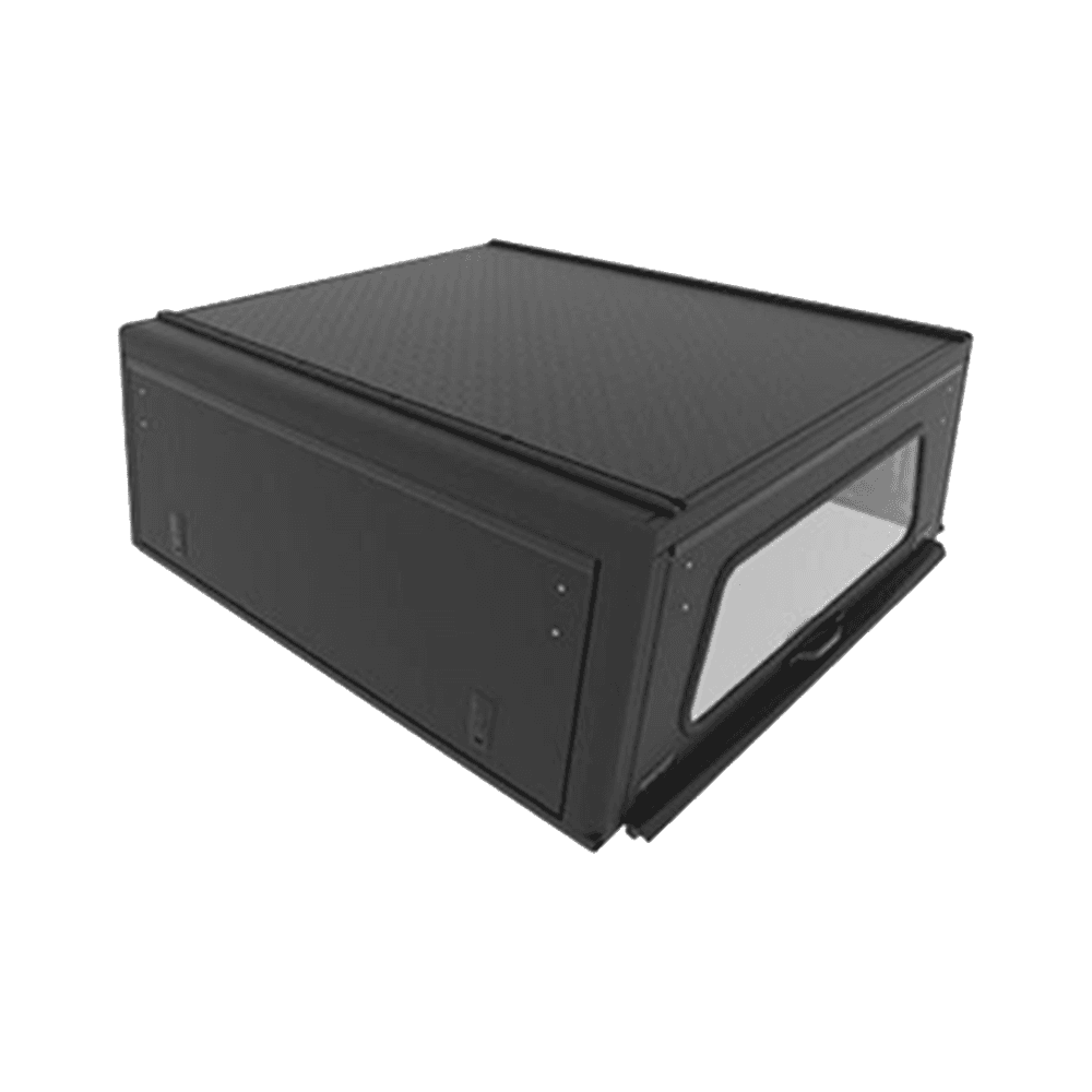 Alu-Cab Canopy Explorer Toyota Land Cruiser 79 1984+ D/CAB Negru - suprafață antiderapantă