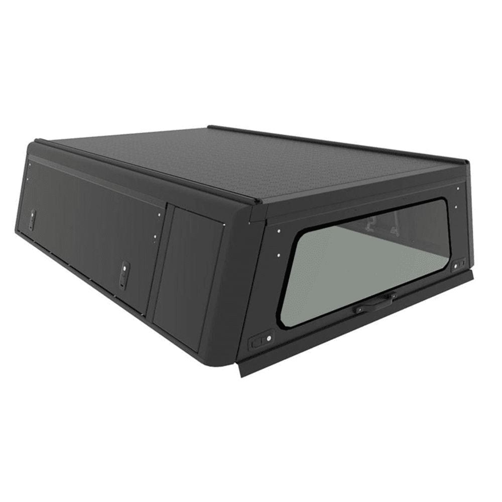 Alu-Cab Canopy Explorer Toyota Tacoma Gen.2 2005-2015 Negru pat lung - suprafață netedă