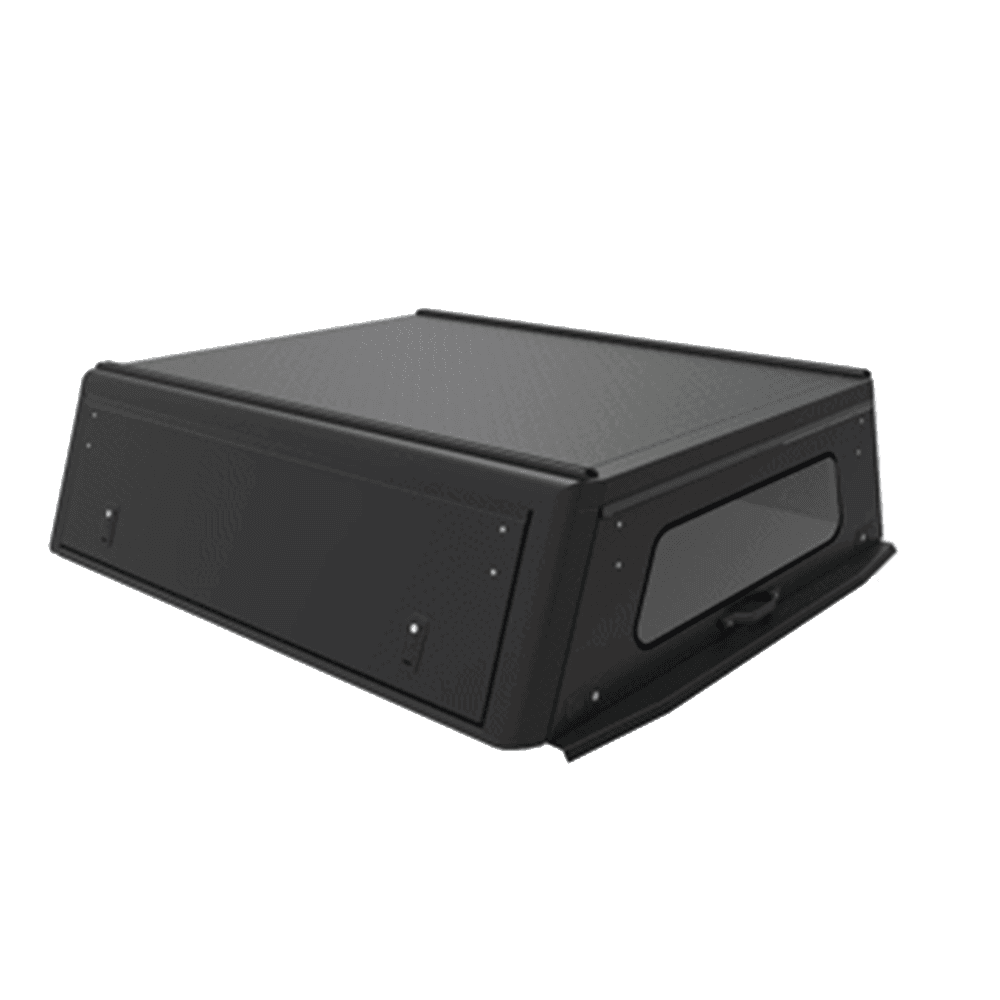 Alu-Cab Canopy Explorer VW Amarok 2010+ D/CAB Negru - suprafață netedă