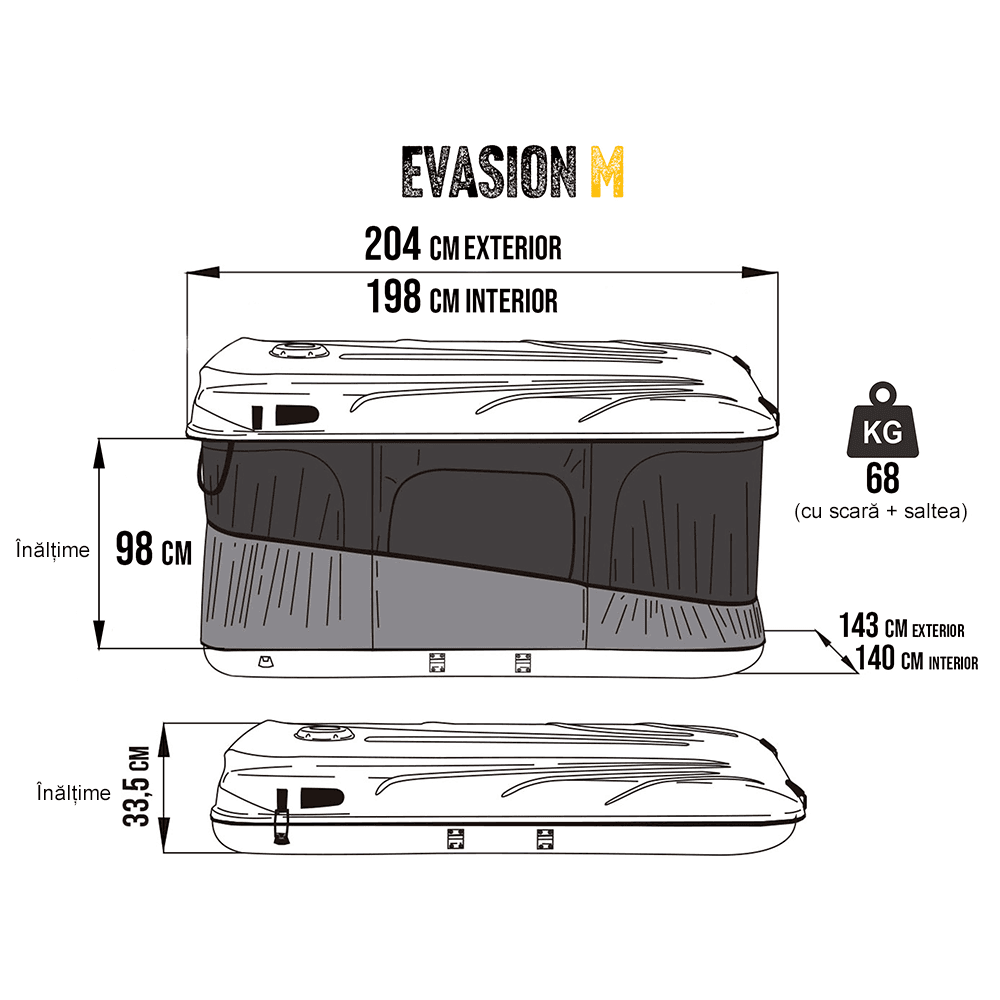 Cort auto James Baroud Evasion M White - imagine 2