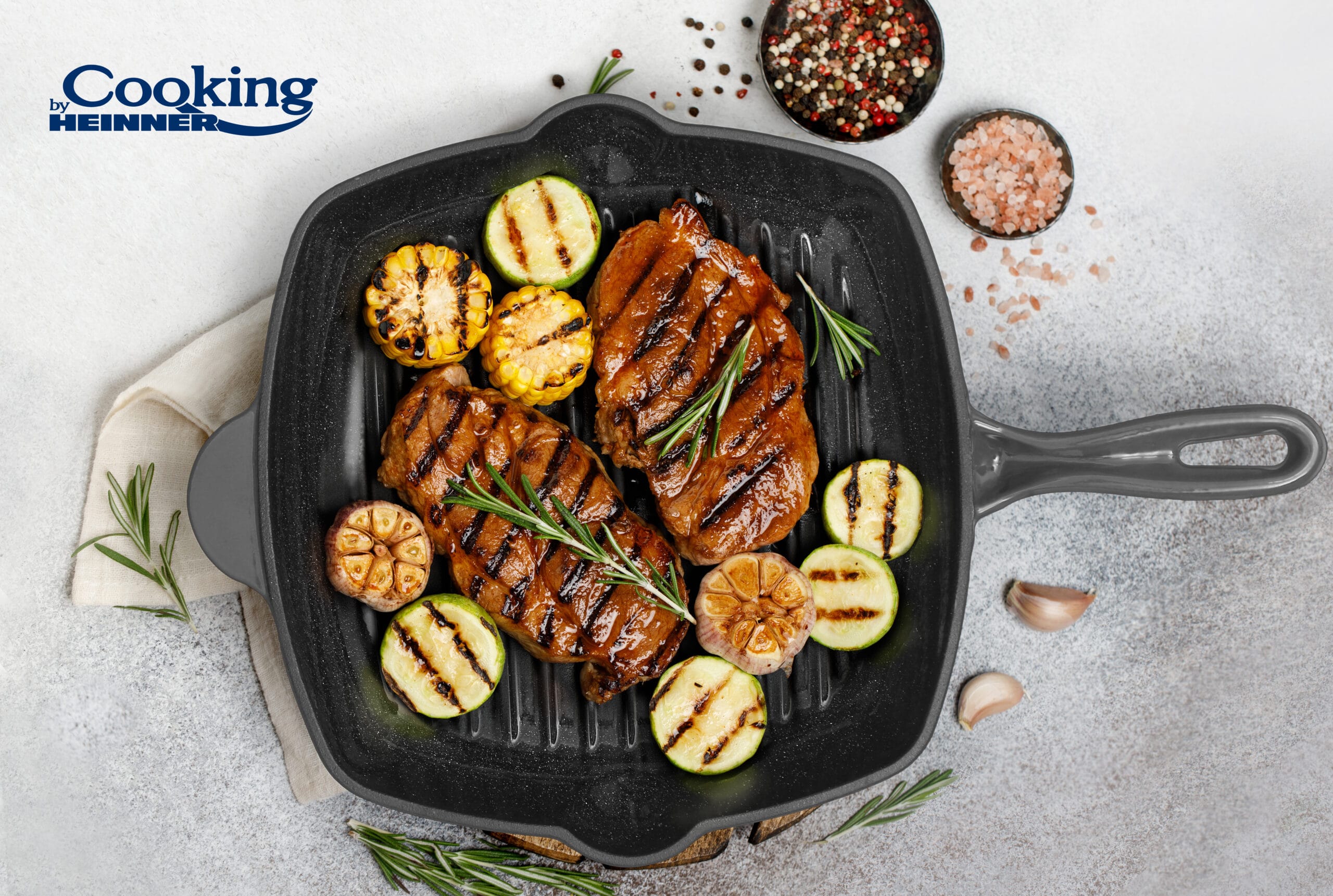 TIGAIE GRI TIP GRILL FONTA EMAILATA 26.5 x 4.5 CM, HEINNER - imagine 3