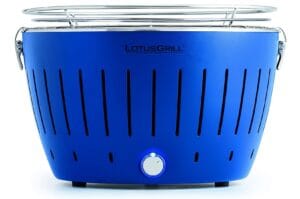 Gratar carbuni LOTUS GRILL Classic G340 Albastru, Portabil, Suprafata gatit 32 cm
