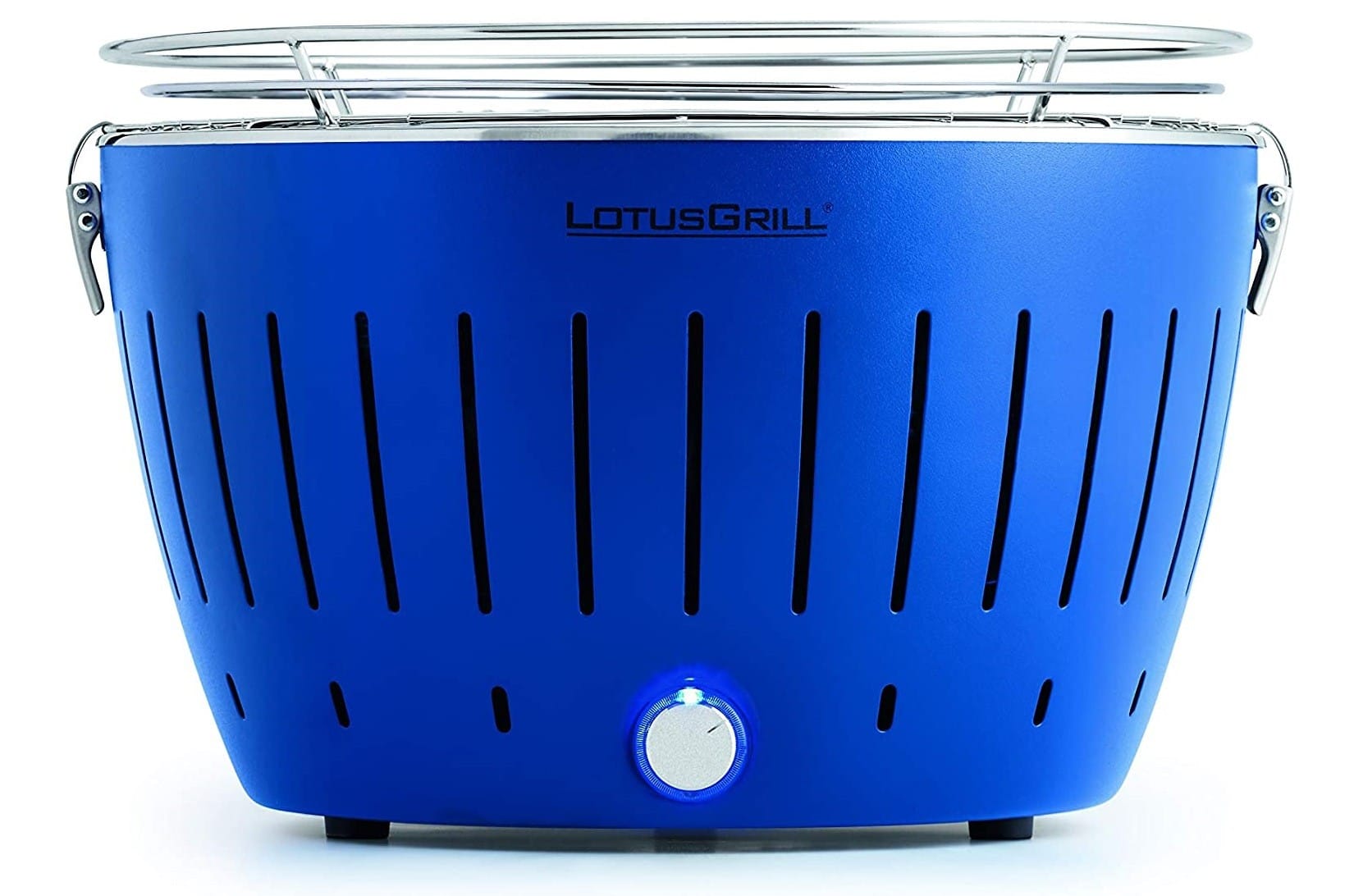 Gratar carbuni LOTUS GRILL Classic G340 Albastru, Portabil, Suprafata gatit 32 cm