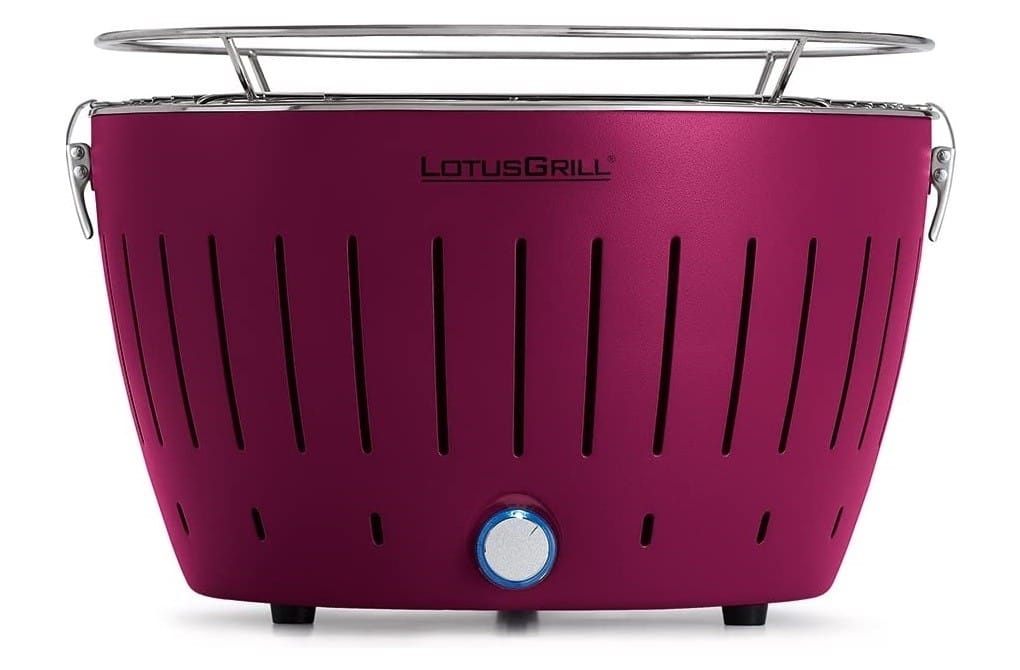 Gratar carbuni LOTUS GRILL Classic G340 Violet, Portabil, Suprafata gatit 32 cm