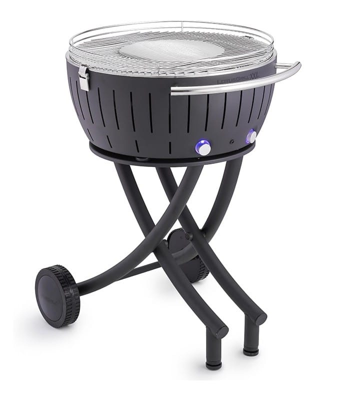 Gratar carbuni LOTUS GRILL XXL G600 Gri Antracit, cu 2 Ventilatoare, Suprafata gatit 57,6 cm