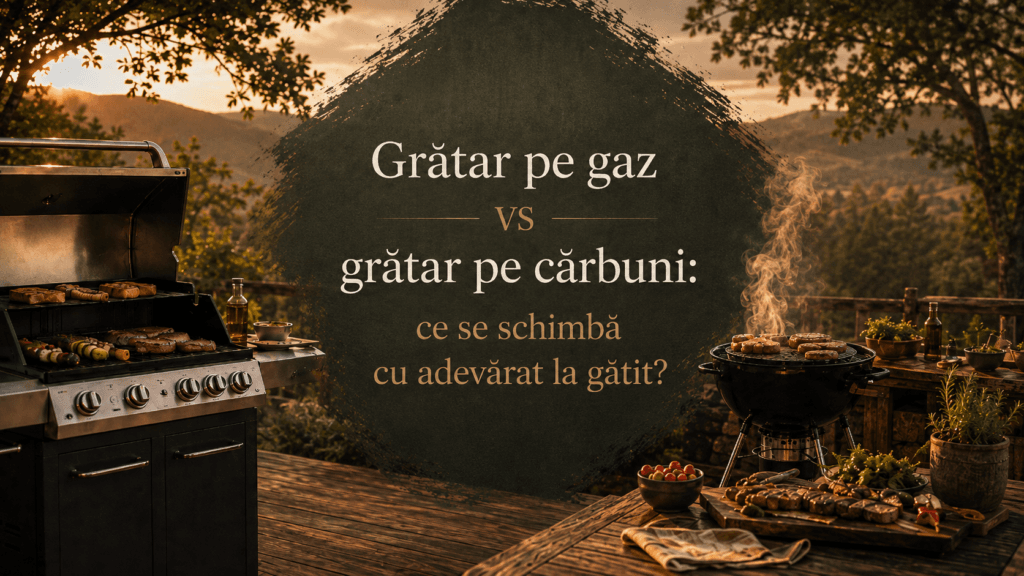 Grătar pe gaz vs grătar pe cărbuni - ce se schimbă cu adevărat la gătit